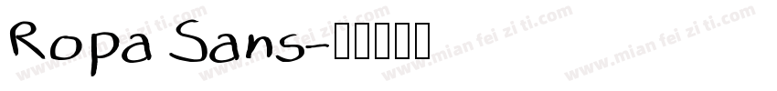 Ropa Sans字体转换
